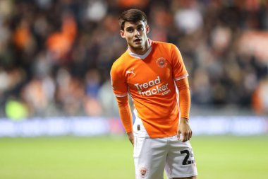 Blackpool 'dan Rob Apter, Sky Bet Ligi 1 maçında Blackpool Lincoln City' e karşı Bloomfield Road, Blackpool, İngiltere, 1 Ekim 2024