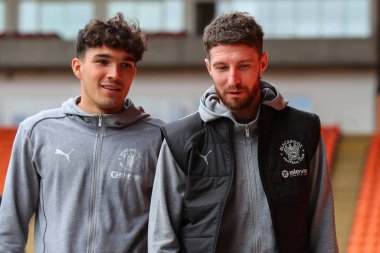 Blackpool 'dan James Husband, 1 Ekim 2024' te Bloomfield Road, Blackpool, İngiltere 'de oynanan Blackpool-Lincoln maçında Sky Bet League 1' in önüne geçti.