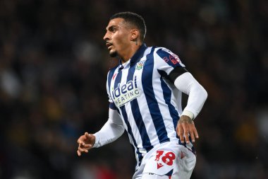 West Bromwich Albion 'dan Karlan Grant, West Bromwich Albion - Middlesbrough maçında 1 Ekim 2024' te The Hawthorns, West Bromwich, İngiltere 'de karşı karşıya geldi.