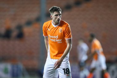 Blackpool 'dan Jake Beesley Sky Bet Ligi 1 maçı sırasında Blackpool Lincoln City' e karşı Bloomfield Road, Blackpool, İngiltere, 1 Ekim 2024
