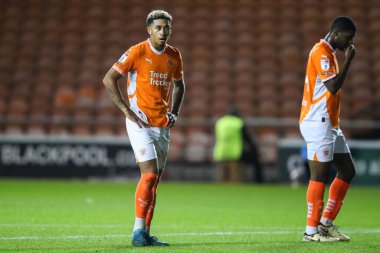 Blackpool 'dan Jordan Lawrence-Gabriel, 1 Ekim 2024' te Blackpool-Lincoln City maçında Bloomfield Road, Blackpool 'da karşı karşıya geldi.