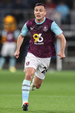 Burnley 'den Josh Cullen Sky Bet Şampiyonası maçında Burnley, Burnley' e karşı Turf Moor, Burnley, İngiltere, 1 Ekim 2024