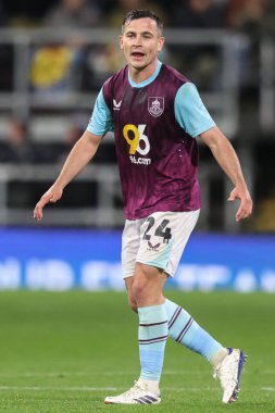 Burnley 'den Josh Cullen Sky Bet Şampiyonası maçında Burnley, Burnley' e karşı Turf Moor, Burnley, İngiltere, 1 Ekim 2024
