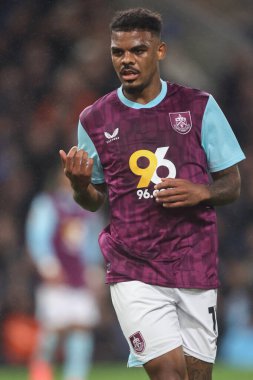 Burnley 'li Lyle Foster Sky Bet Şampiyonası maçında Burnley, Burnley' e karşı Turf Moor, Burnley, İngiltere, 1 Ekim 2024