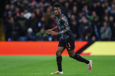 Bayern Münih 'ten Kingsley Coman UEFA Şampiyonlar Ligi Sahne Maçı' nda Aston Villa, Bayern Münih 'e karşı, Birmingham, Birleşik Krallık, 2 Ekim 2024