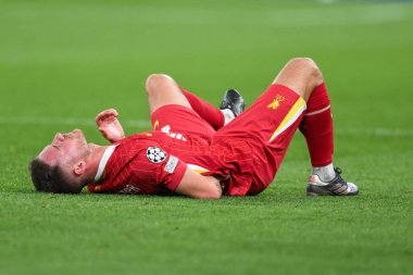 Liverpool 'dan Alexis Mac Allister, 2 Ekim 2024' te İngiltere 'nin Liverpool kentinde oynanan Liverpool-Bologna maçında sakatlandı.