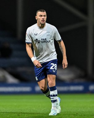 Preston North End 'den Milutin Osmaji Gökyüzü İddia Şampiyonası' nda Preston North End, Deepdale 'de Watford' a karşı, 2 Ekim 2024