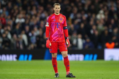 Bayern Münih 'ten Manuel Neuer, UEFA Şampiyonlar Ligi Sahne Maçı' nda Aston Villa, Bayern Münih 'e karşı, Birmingham, İngiltere, 2 Ekim 2024
