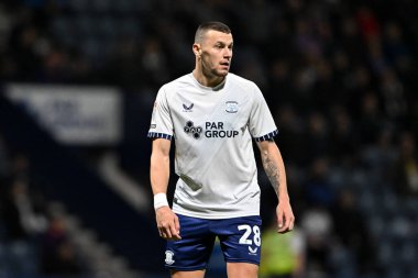 Preston North End 'den Robbie Brady, 2 Ekim 2024' te Preston North End - Watford maçında