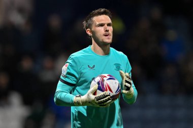 Preston North End Sky Bet Şampiyonası 'nda Freddie Woodman Preston North End' e karşı Deepdale, Preston, İngiltere, 2 Ekim 2024