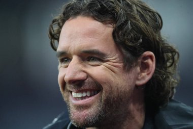 Owen Hargreaves full of smiles during the UEFA Champions League League Stage match Aston Villa vs Bayern Munich at Villa Park, Birmingham, United Kingdom, 2nd October 2024 clipart