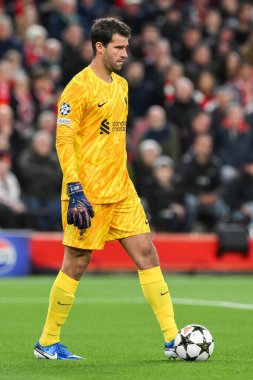 Liverpool Ligi Şampiyonlar Ligi - Lig Stage maçı Liverpool Bologna 'ya karşı Anfield, Liverpool, İngiltere, 2 Ekim 2024