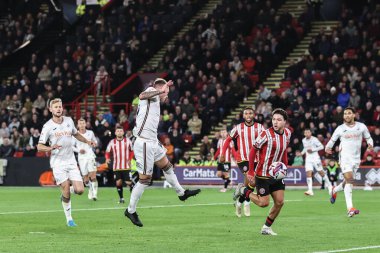 Swansea City 'den Josh Tymon, 2 Ekim 2024' te Bramall Lane, Sheffield, İngiltere 'de oynanan ve Sheffield United ile Swansea City arasındaki Sky Bet Şampiyonası' nda 1-0 'lık bir gol attı.