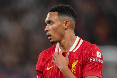 Liverpool 'dan Trent Alexander-Arnold UEFA Şampiyonlar Ligi - Lig Stage maçı Liverpool Bologna' ya karşı Anfield, Liverpool, İngiltere, 2 Ekim 2024