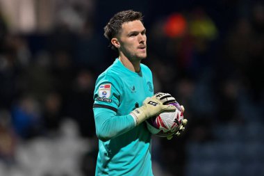 Preston North End Sky Bet Şampiyonası 'nda Freddie Woodman Preston North End' e karşı Deepdale, Preston, İngiltere, 2 Ekim 2024