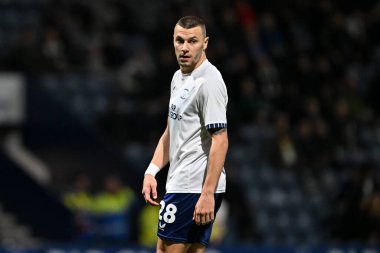 Preston North End 'den Milutin Osmaji Gökyüzü İddia Şampiyonası' nda Preston North End, Deepdale 'de Watford' a karşı, 2 Ekim 2024