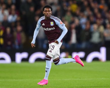 Aston Villa 'dan Jaden Philogene-Bidace UEFA Şampiyonlar Ligi Stage maçı sırasında Aston Villa, Bayern Münih' e karşı Villa Park, Birmingham, Birleşik Krallık, 2 Ekim 2024