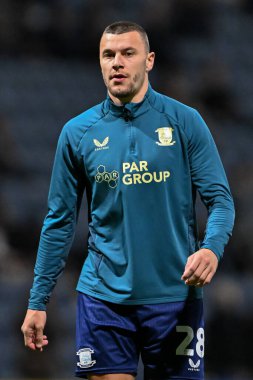 Preston North End 'den Robbie Brady, 2 Ekim 2024' te Preston North End - Watford maçında