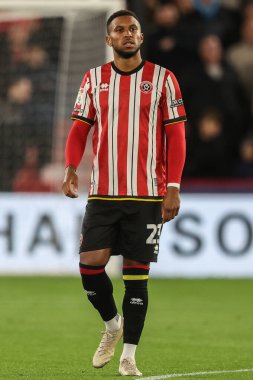 Sheffield United takımından Tyrese Campbell 2 Ekim 2024 'te Sheffield United, Sheffield Lane, İngiltere' de Swansea City maçında