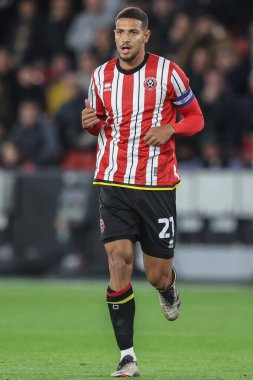 Sheffield United takımından Vinicius Souza 2 Ekim 2024 'te Sheffield United, Sheffield Lane' de Swansea City 'ye karşı oynadığı maçta