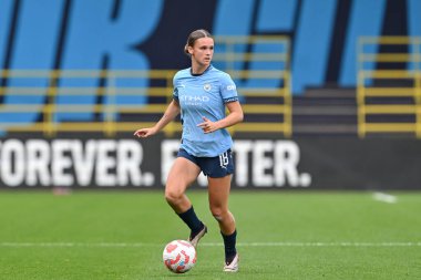 Manchester City Women 'dan Kerstin Casparij, Manchester City United Women - West Ham United Women maçında 6 Ekim 2024' te Joie Stadyumu 'nda maç yapıyor.