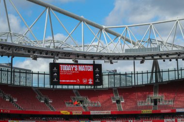 5 Ekim 2024 tarihinde Emirates Stadyumu 'nda oynanan Premier League maçı öncesinde Emirates Stadyumu' nun ayrıntılı bir görüntüsü.