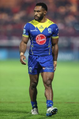 Warrington Wolves takımından Rodrick Tai Betfred Süper Lig Yarı Finalleri 'nde Hull KR, Warrington Wolves' a karşı Sewell Group Craven Park, Kingston üzerine Hull, Birleşik Krallık, 4 Ekim 2024