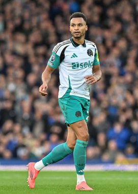 Newcastle United 'dan Jacob Murphy Premier League maçı sırasında Everton, Newcastle United' a karşı Goodison Park, Liverpool, İngiltere, 5 Ekim 2024