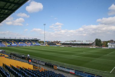 One Call Stadyumu 'nun genel görünümü, Mansfield Town' un evi Sky Bet League 1 maçının önünde Mansfield Town - Blackpool maçı Mansfield Stadyumu, Mansfield, İngiltere, 5 Ekim 2024