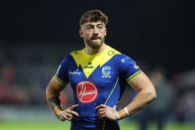 Betfred Süper Lig Yarı Finalleri sırasında Warrington Wolves 'tan Matty Ashton Sewell Group Craven Park, Kingston' da Hull KR vs Warrington Wolves 'a karşı 4 Ekim 2024