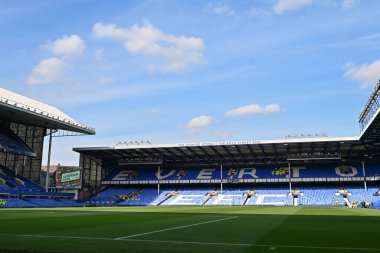 Goodison Park 'ın, İngiltere' nin Liverpool şehrindeki Goodison Park 'ta oynanan Everton - Newcastle United Premier League maçı öncesinde genel bir görüntüsü.