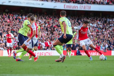 Arsenal 'den Kai Havertz, 5 Ekim 2024' te Emirates Stadyumu 'nda oynanan Premier League maçında Arsenal, Southampton' a karşı oynuyor.