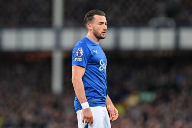 Everton 'dan Jack Harrison Premier League maçı sırasında Everton, Newcastle United' a karşı Goodison Park, Liverpool, İngiltere, 5 Ekim 2024
