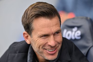 Gareth Taylor Manchester City Women 'ın teknik direktörü Barclays Women' s Super League 'in önünde Manchester City Women vs West Ham United Women, Joie Stadyumu, Manchester, 6 Ekim 2024