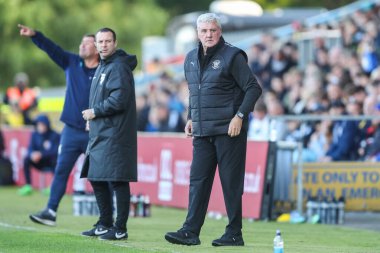 Steve Bruce, Mansfield Town, Mansfield Stadyumu 'nda oynanan Sky Bet 1 karşılaşmasında Blackpool' un baş antrenörü, 5 Ekim 2024