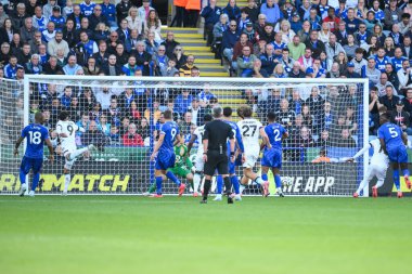 Bournemouth takımından Evanilson 1-1 öne geçti ama Premier Lig maçında Leicester City, Bournemouth 'a karşı King Power Stadyumu, Leicester, İngiltere' de 5 Ekim 2024