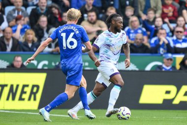 Bournemouth 'dan Antoine Semenyo, Premier League maçı sırasında Leicester City ile Bournemouth arasında King Power Stadyumu, Leicester, Birleşik Krallık' ta 5 Ekim 2024 'te oynanan karşılaşmada.