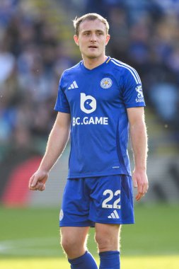 Leicester City 'den Oliver Skipp Premier League maçında Leicester City, Bournemouth' a karşı King Power Stadyumu, Leicester, Birleşik Krallık, 5 Ekim 2024