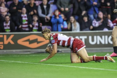 Wigan Warriors 'dan Sam Walters, 5 Ekim 2024' te İngiltere 'nin Wigan Stadyumu' nda oynanan Wigan Warriors vs Leigh Leopards Süper Lig Yarı Finalleri maçında şansını deneyecek.