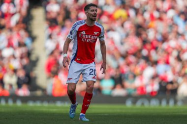 Arsenal 'den Jorginho, 5 Ekim 2024 tarihinde Birleşik Krallık, Londra' daki Emirates Stadyumu 'nda oynanan Premier League maçında Arsenal ve Southampton karşı karşıya geldi.