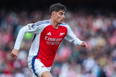 Arsenal 'den Kai Havertz, 5 Ekim 2024 tarihinde Birleşik Krallık, Londra' daki Emirates Stadyumu 'nda oynanan Premier League maçında Arsenal, Southampton' a karşı.