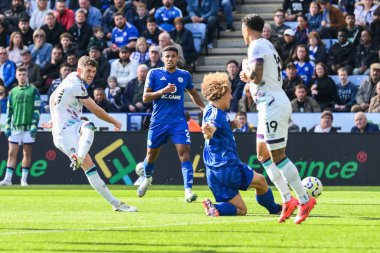 Bournemouth 'dan Ryan Christie, 5 Ekim 2024' te King Power Stadyumu 'nda Leicester City ile Bournemouth arasında oynanan Premier League maçında gol atarken görülüyor.
