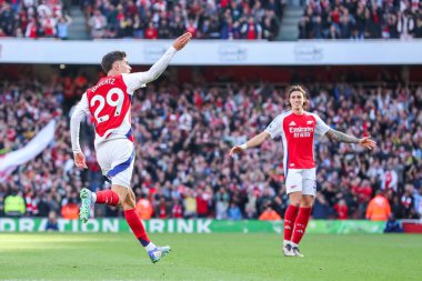 Arsenal 'den Kai Havertz, 5 Ekim 2024' te Emirates Stadyumu 'nda oynanan Premier League maçında 1-1 berabere kaldı.
