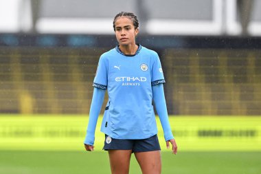 Manchester City Women 'dan Mary Fowler 6 Ekim 2024' te Manchester City Women vs West Ham United Women maçında Joie Stadyumu 'nda karşılaştı.