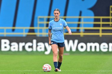 Manchester City Women 'dan Kerstin Casparij, Manchester City United Women - West Ham United Women maçında 6 Ekim 2024' te Joie Stadyumu 'nda maç yapıyor.