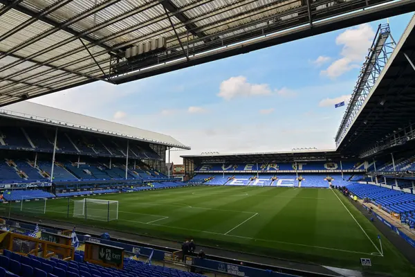 Goodison Park 'ın, İngiltere' nin Liverpool şehrindeki Goodison Park 'ta oynanan Everton - Newcastle United Premier League maçı öncesinde genel bir görüntüsü.