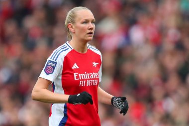 Arsenal 'den Frida Maanum, 6 Ekim 2024' te İngiltere 'nin Emirates Stadyumu' nda oynanan FA Bayanlar Süper Ligi karşılaşmasında Everton Kadınlarına karşı
