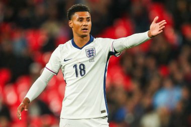 İngiltere 'den Ollie Watkins, UEFA Uluslar Ligi - B-Grubu B2 - 10 Ekim 2024' te Wembley Stadyumu 'nda İngiltere' ye karşı Yunanistan maçında tepki gösterdi.