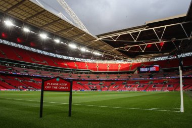 İngiltere 'nin başkenti Wembley Stadyumu' nun, UEFA Uluslar Ligi - B-Grubu B2 önünde- genel bir görüntüsü, İngiltere 'nin Yunanistan' a karşı Wembley Stadyumu, Londra, İngiltere 'de 10 Ekim 2024