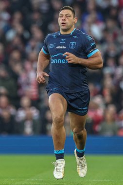 Ryan Hall of Hull KR Betfred Süper Lig Finali 'nde Wigan Warriors, Old Trafford, Manchester, İngiltere' de Hull KR 'a karşı 12 Ekim 2024